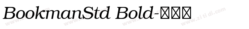 BookmanStd Bold字体转换